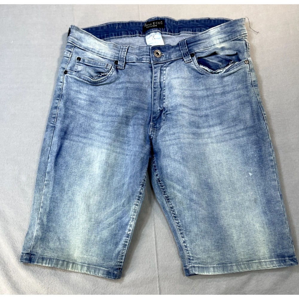Marc Ecko Shorts 36 Mens Cut And‎ Sew Jean Faded Y2K Skater Grunge